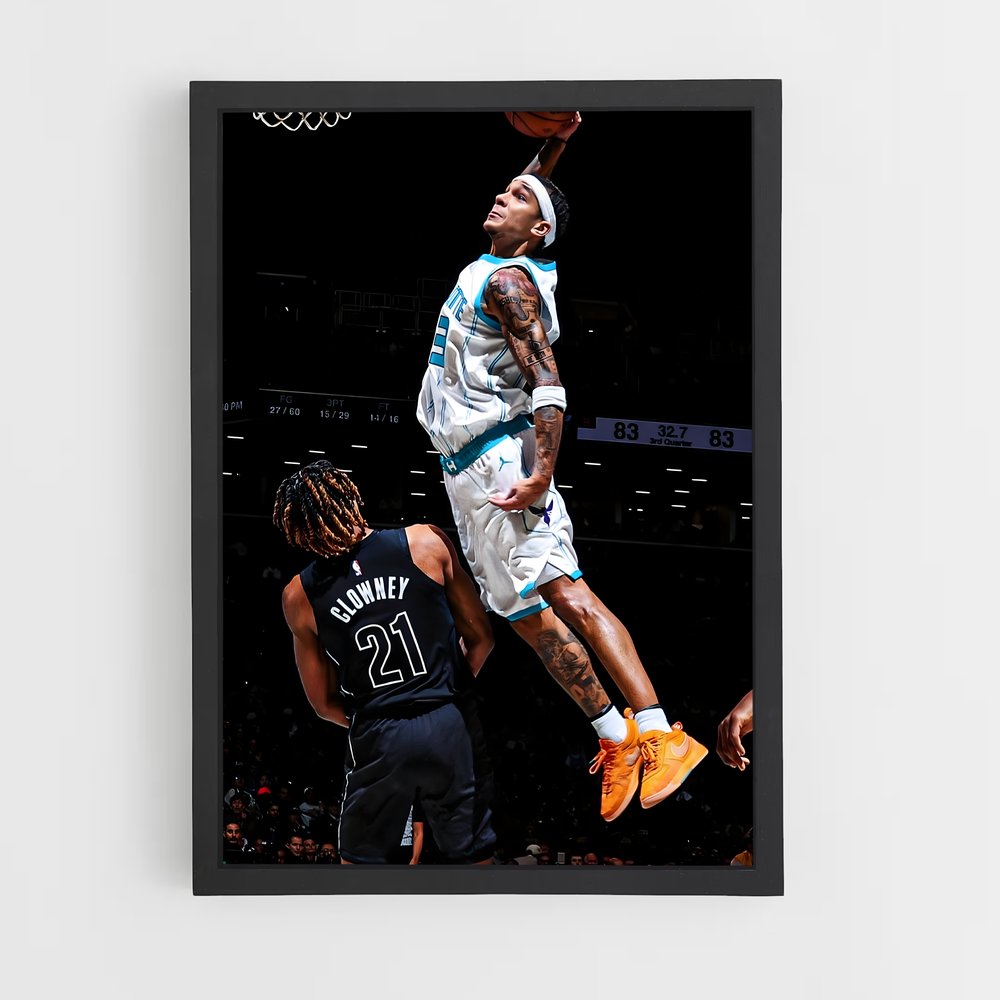 Poster Dunker Étoile – affiche Basketball (vue 2)